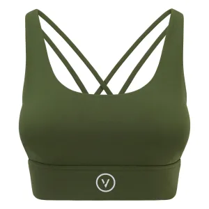 247 Sports Bra Green