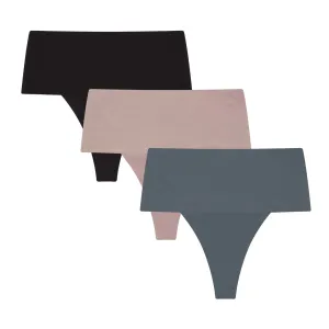 3 Pack High Waist Shaping Thongs