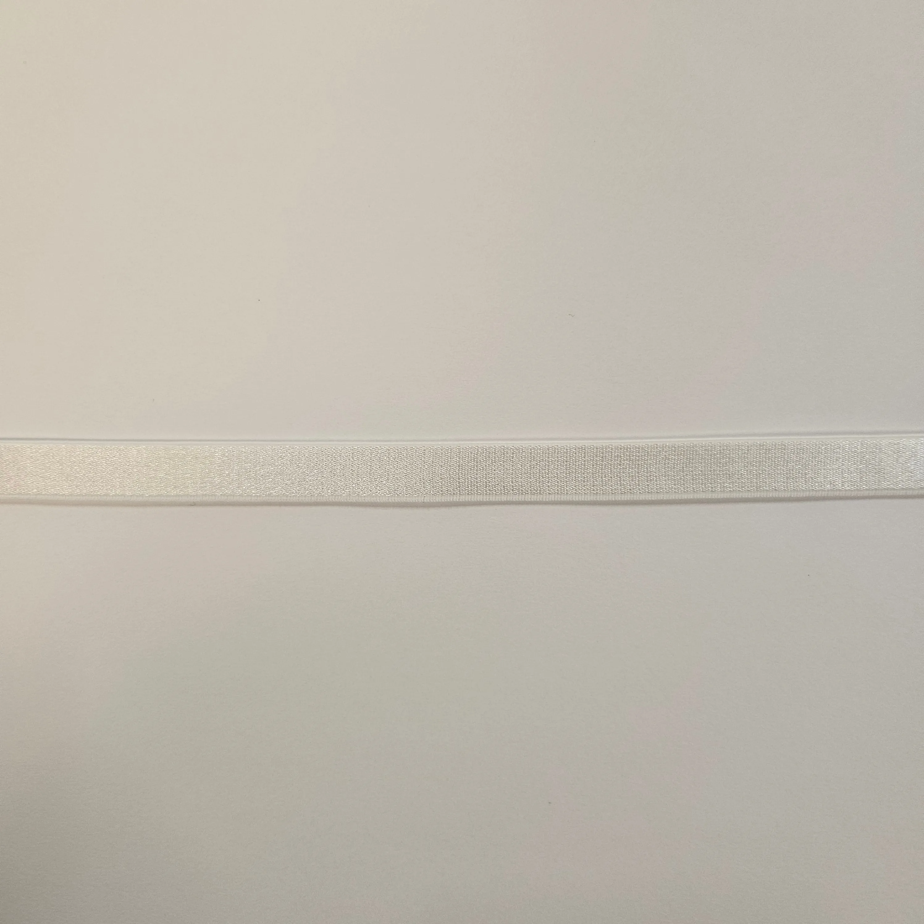 3/8" White Plush Bra Strap Elastic