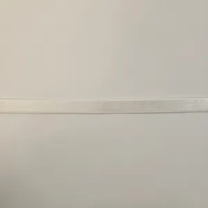 3/8" White Plush Bra Strap Elastic
