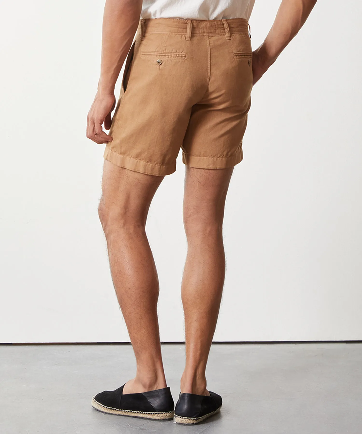 7" Cotton Linen Hudson Short