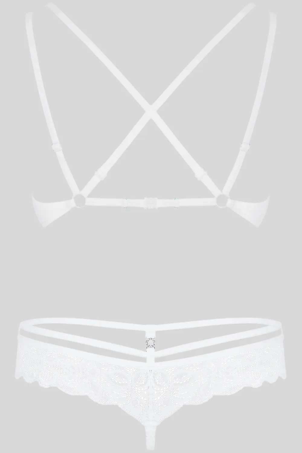 860 Underwired Bra & Thong White