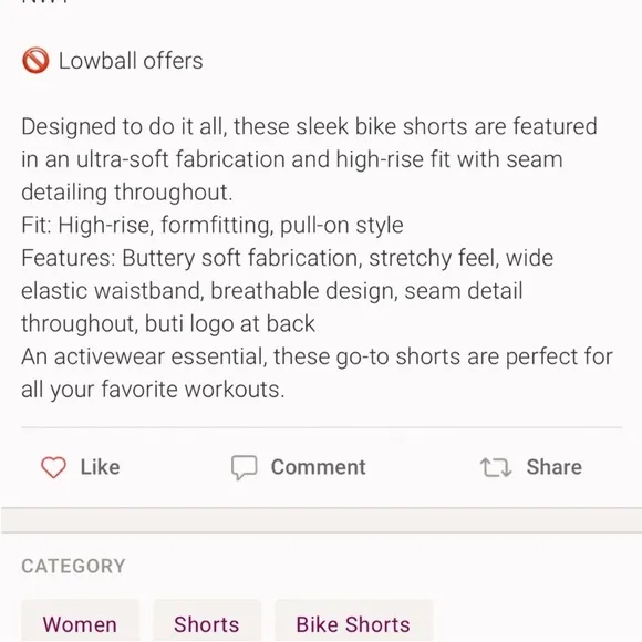 871. FREE PEOPLE Never Better Bike Shorts in Sienna Sz S NWOT $48