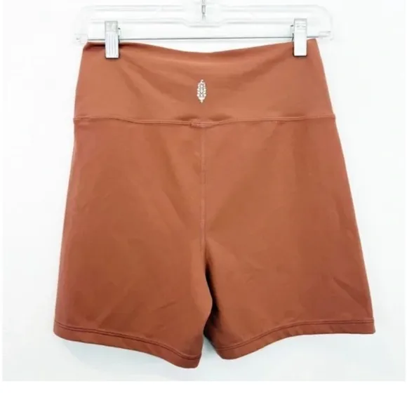 878. FREE PEOPLE Never Better Bike Shorts in Sienna Sz XS NWOT $48
