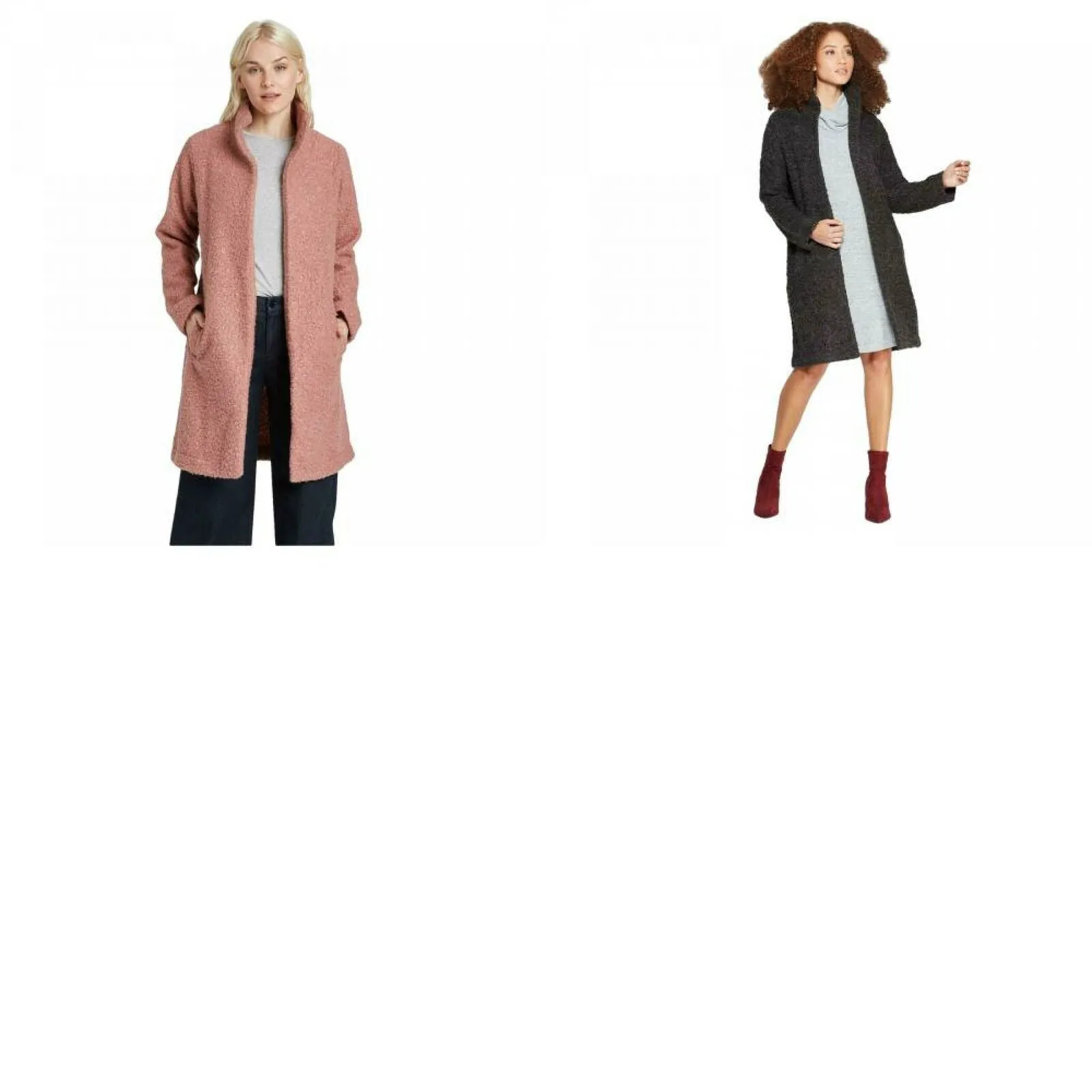 A New Day Women's Long Sleeve Textured Boucle Cardigan Sweater Coat