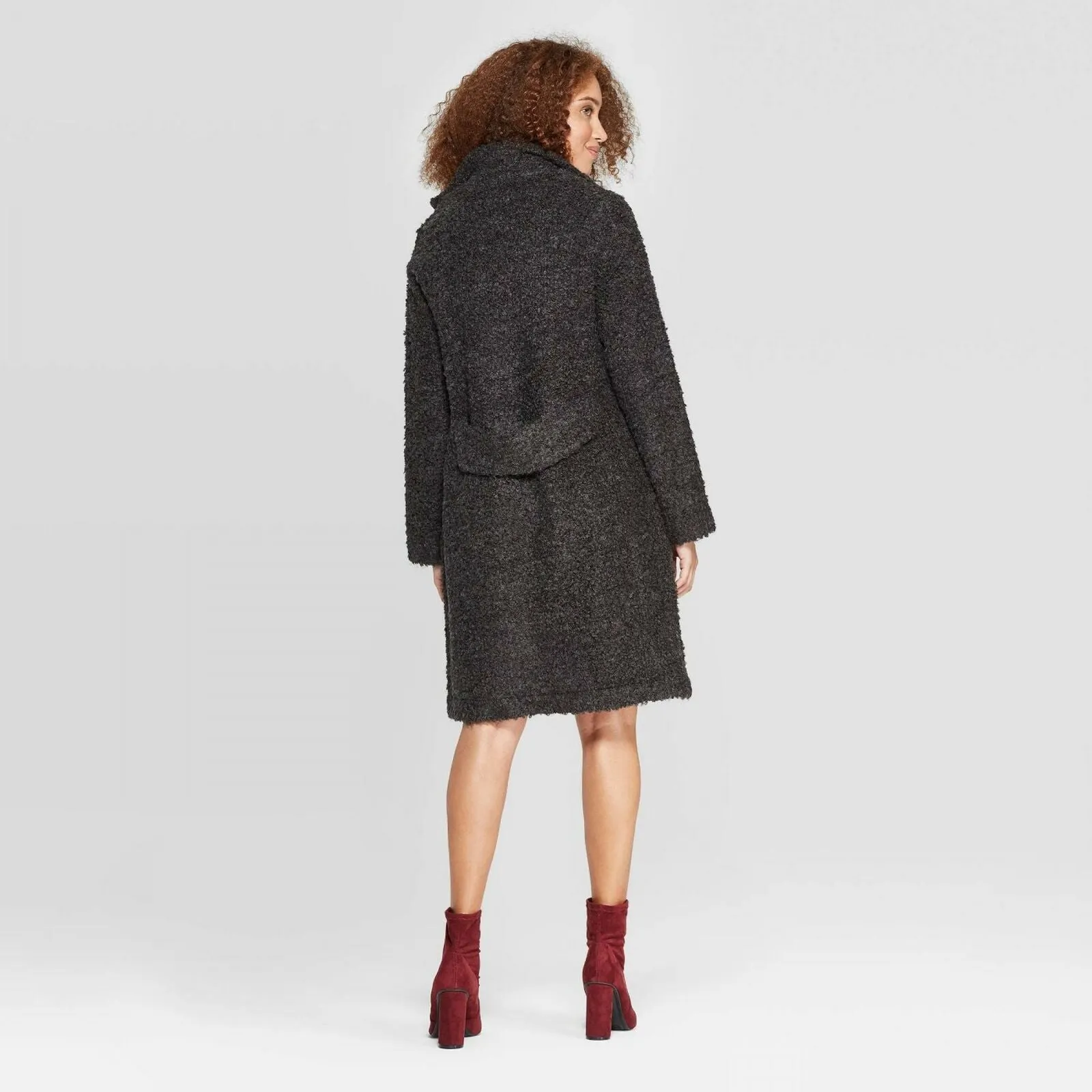 A New Day Women's Long Sleeve Textured Boucle Cardigan Sweater Coat
