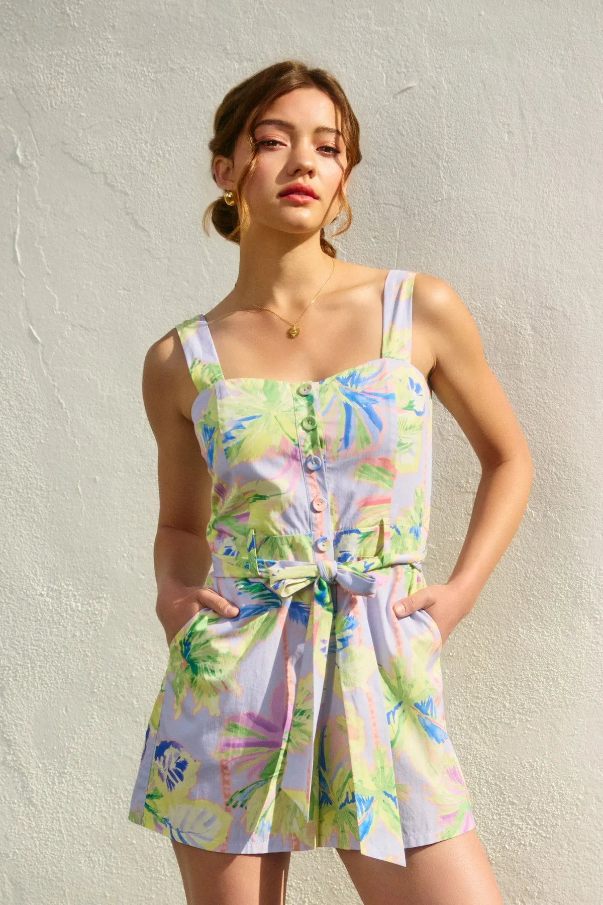 Abella Button Down Romper