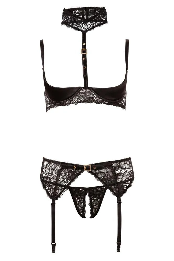 Abierta Fina Shelf Lingerie Set