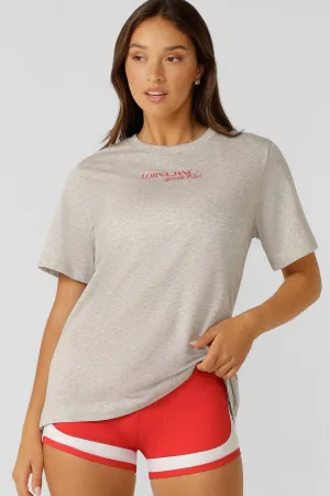 Active Living Sports Club Tee | Grey Marl