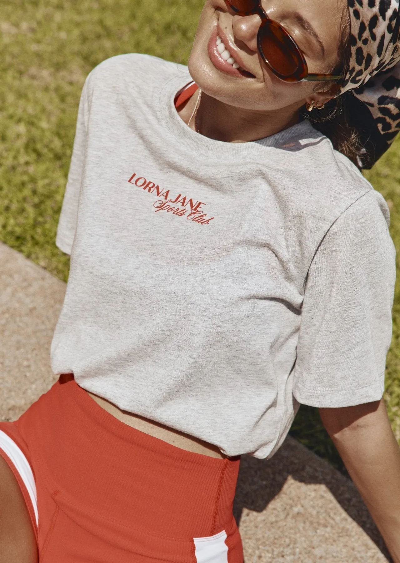 Active Living Sports Club Tee | Grey Marl