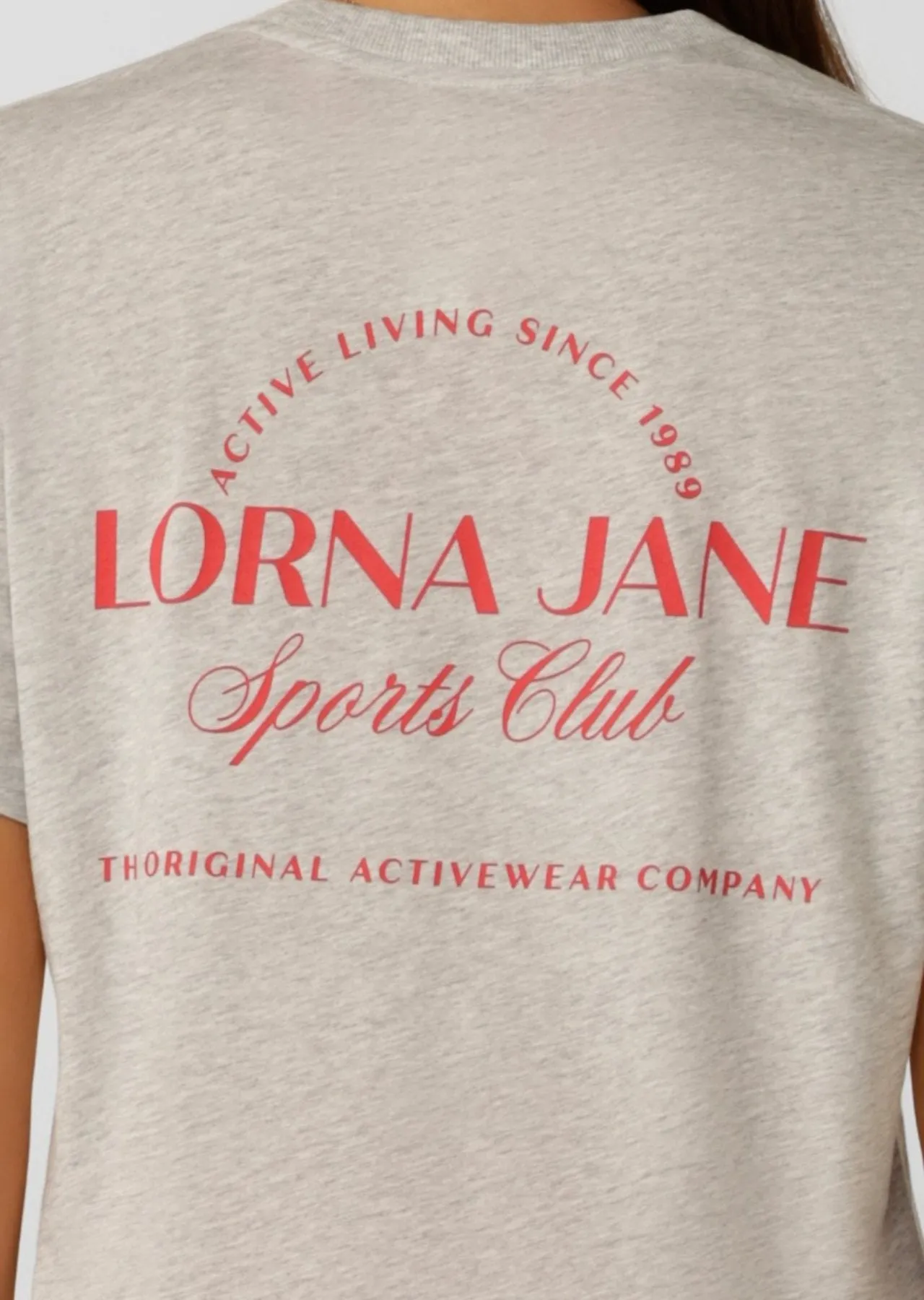 Active Living Sports Club Tee | Grey Marl