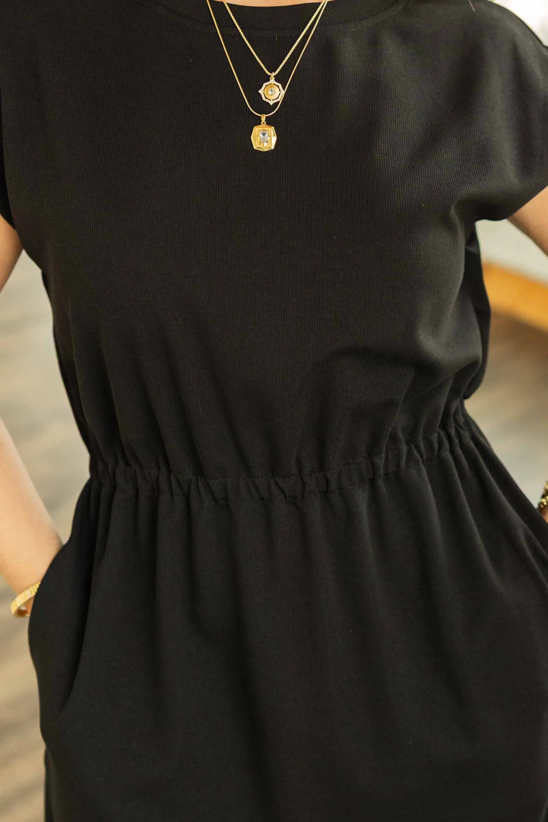 ADRIANNA EVERYDAY PULLOVER MIDI DRESS