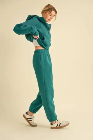 Aemi Co Drawstring Elastic Waist Joggers