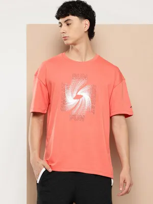 Alcis Men Typography Printed Sports T-shirt