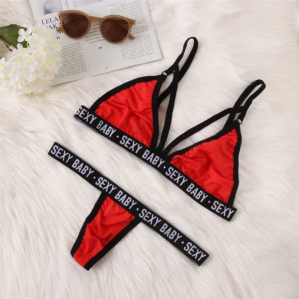 Alexa's Lingerie | 2020 New Women's Sports Underwear Set | Push Up Bra  Thong