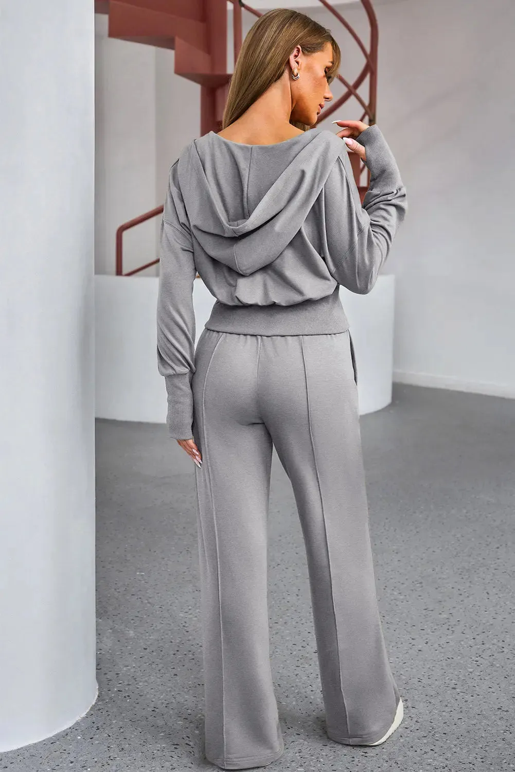 'Alina' Hoodie and Drawstring Pants Activewear Set