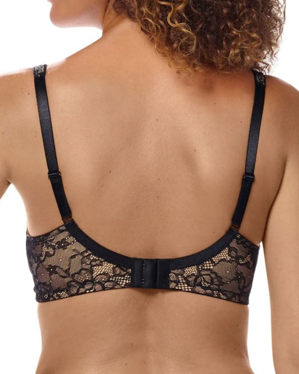 Amoena Camilla Wire-Free Bra - Black/Sand