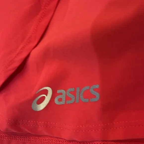 ASICS skort skirt with attached shorts pocket stretch orange women’s size XS