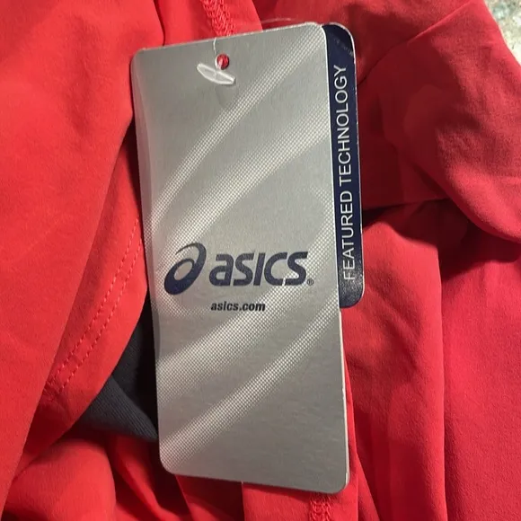 ASICS skort skirt with attached shorts pocket stretch orange women’s size XS