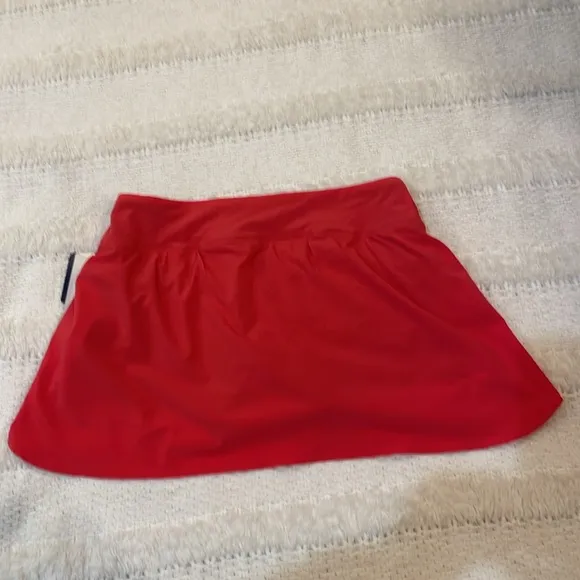 ASICS skort skirt with attached shorts pocket stretch orange women’s size XS
