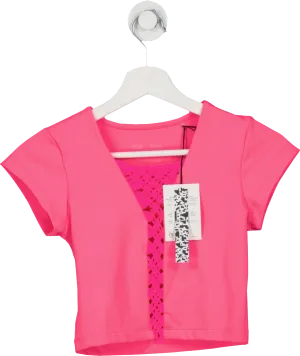 ASOS Pink Crop Sports Top UK 4