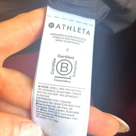 Athleta Brooklyn Skort Size 0 Black Built in Shorts Athleisure Activewear