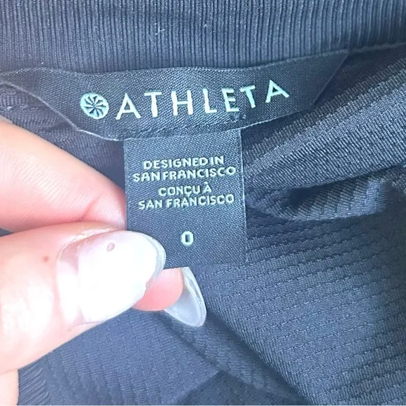 Athleta Brooklyn Skort Size 0 Black Built in Shorts Athleisure Activewear