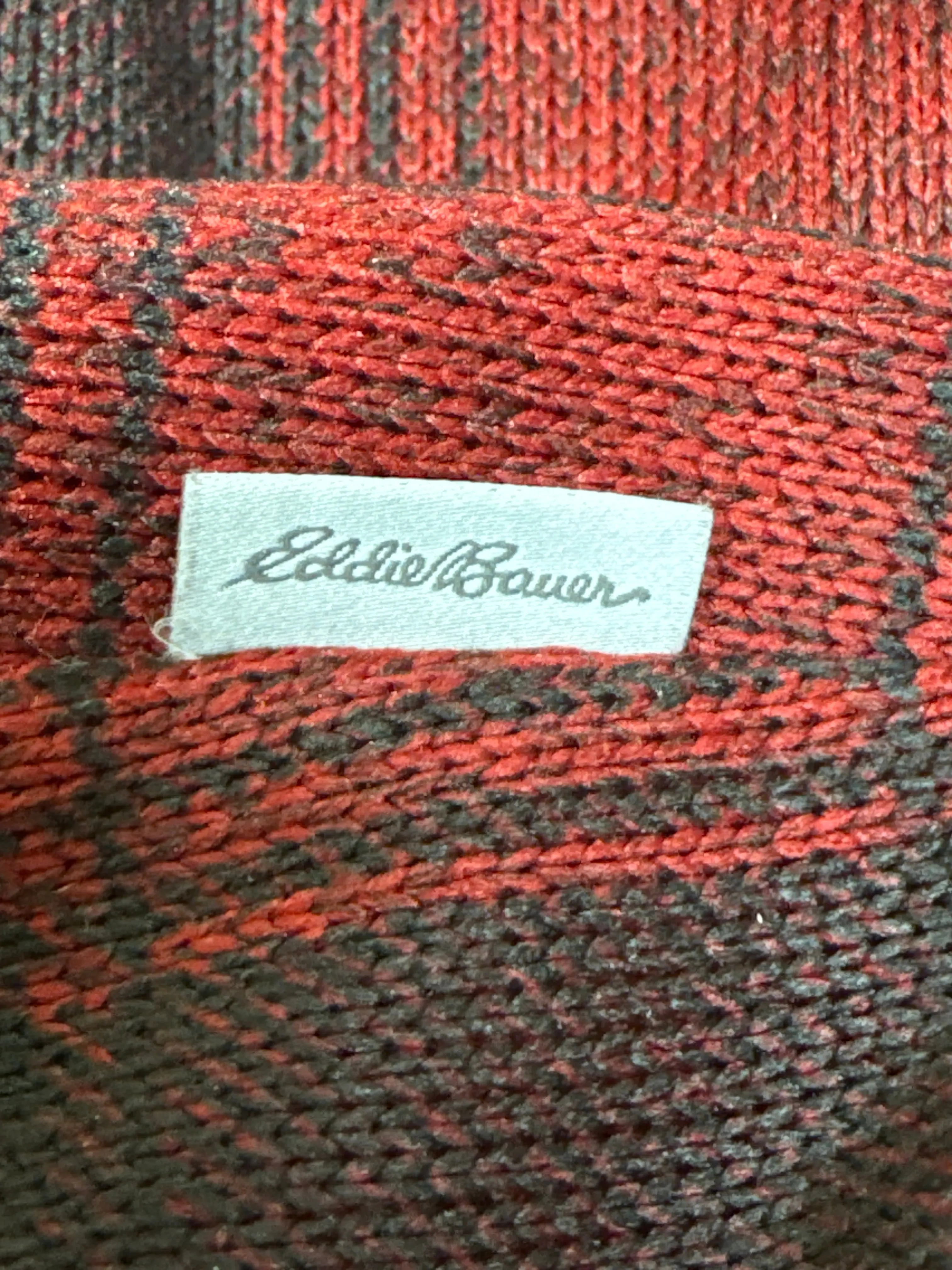 Athletic Jacket By Eddie Bauer In Black & Red, Size: S
