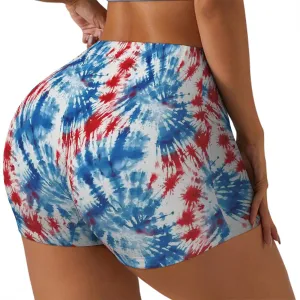 Athletic Shorts Women's Short Yoga / Sports Shorts - 19 Tie Dye Designs