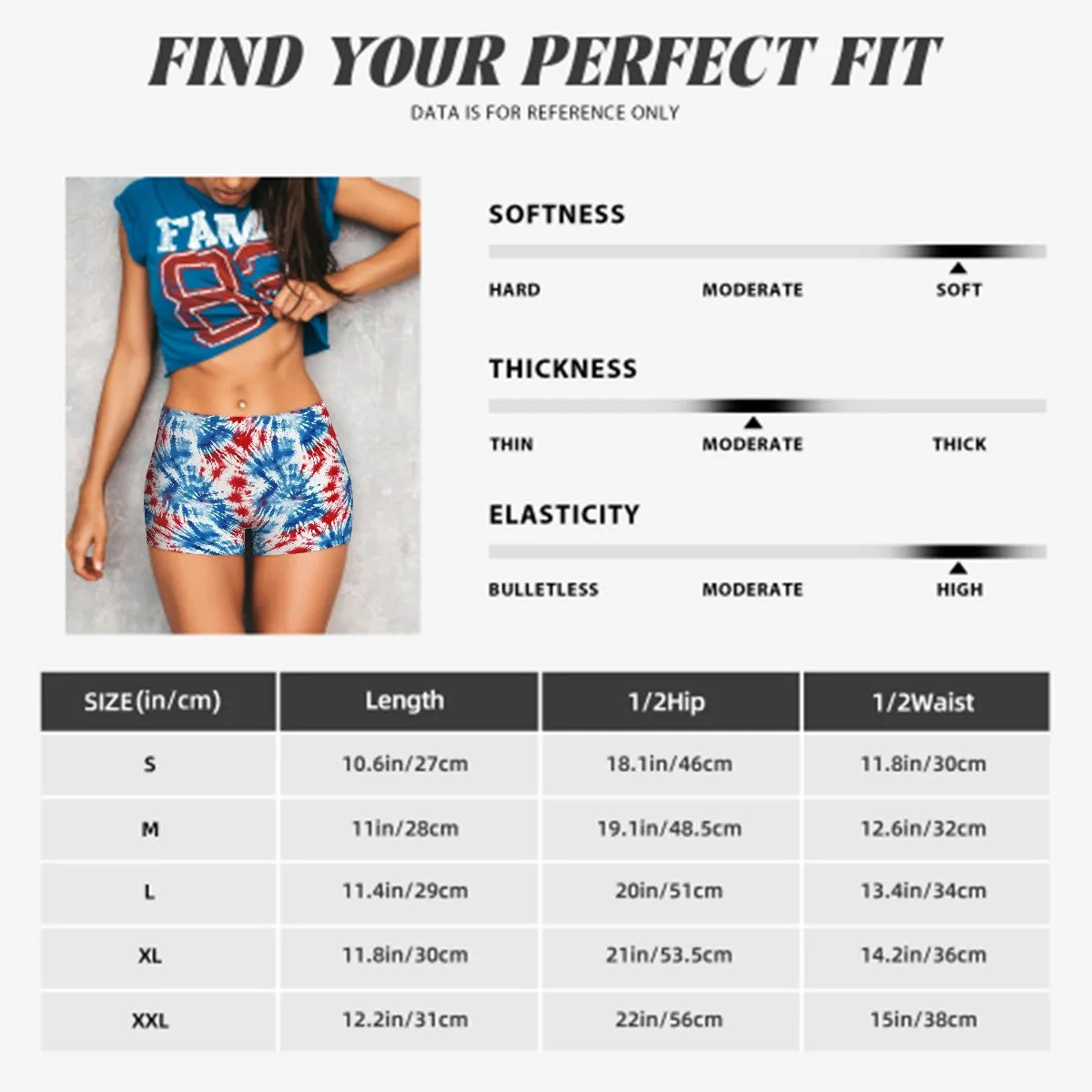 Athletic Shorts Women's Short Yoga / Sports Shorts - 19 Tie Dye Designs
