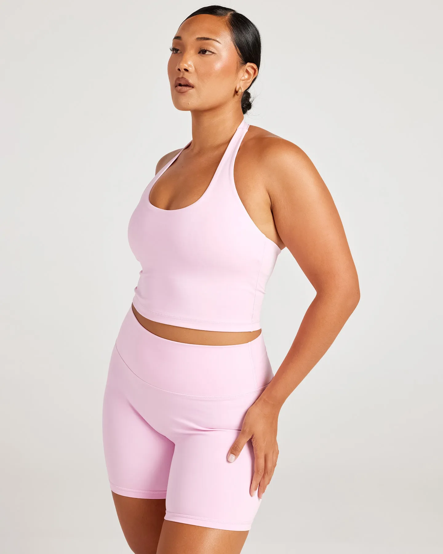 Aura Halter Tank - Candy Pink