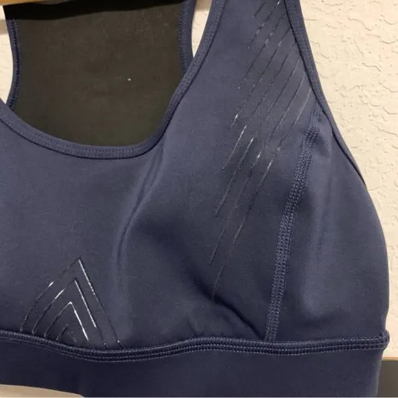 AUrum Activewear Navy Blue Hermosa Sports Bra in Total Eclipse