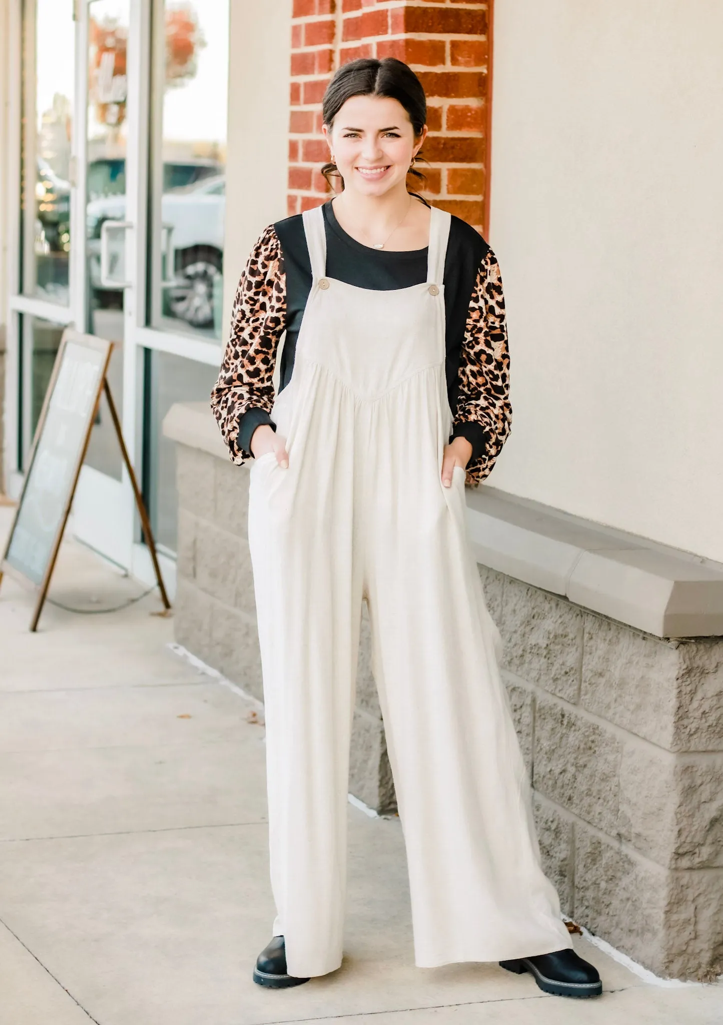 Back in Oatmeal Jumpsuit