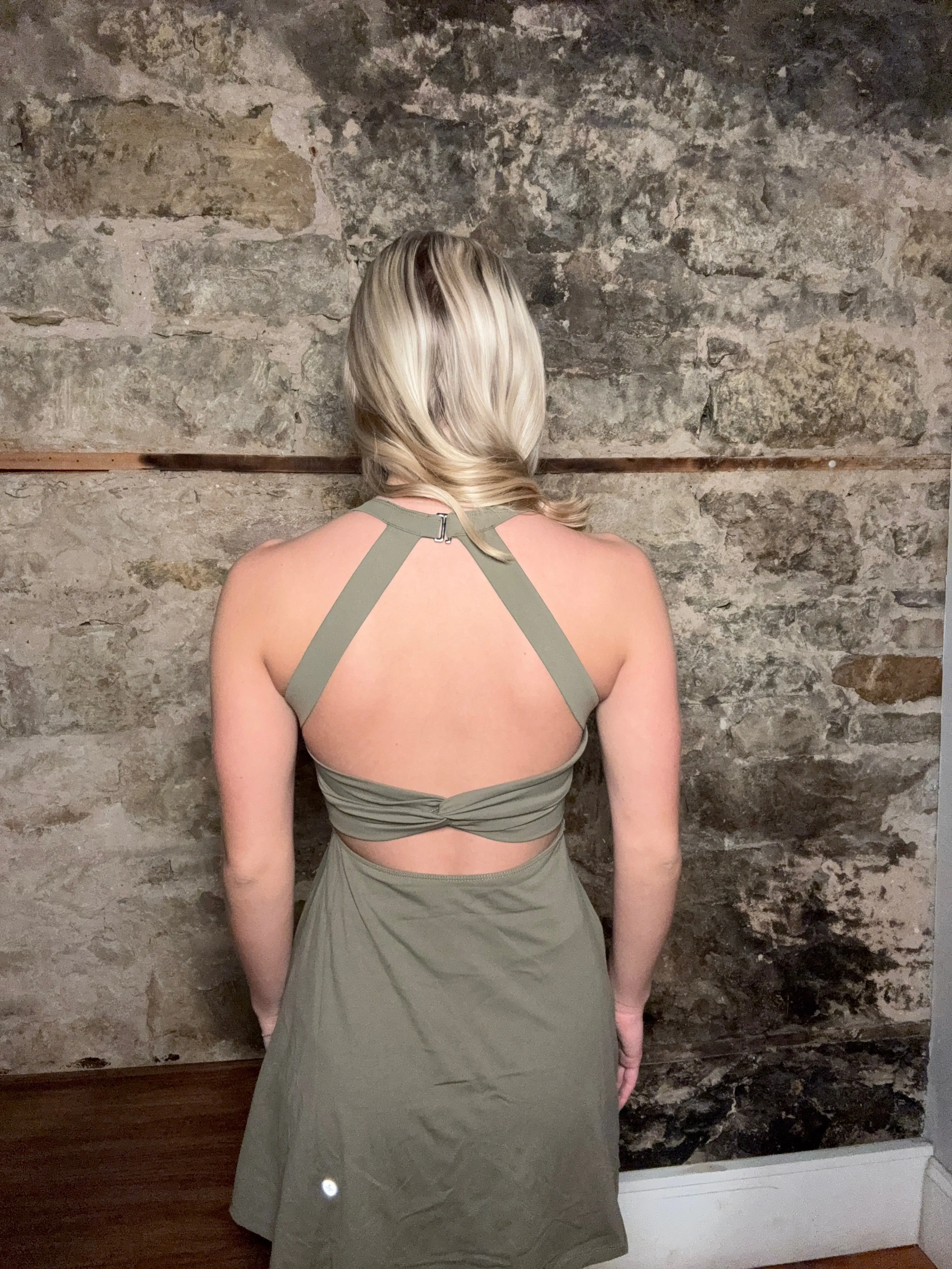 Backless Twisted Active Dress