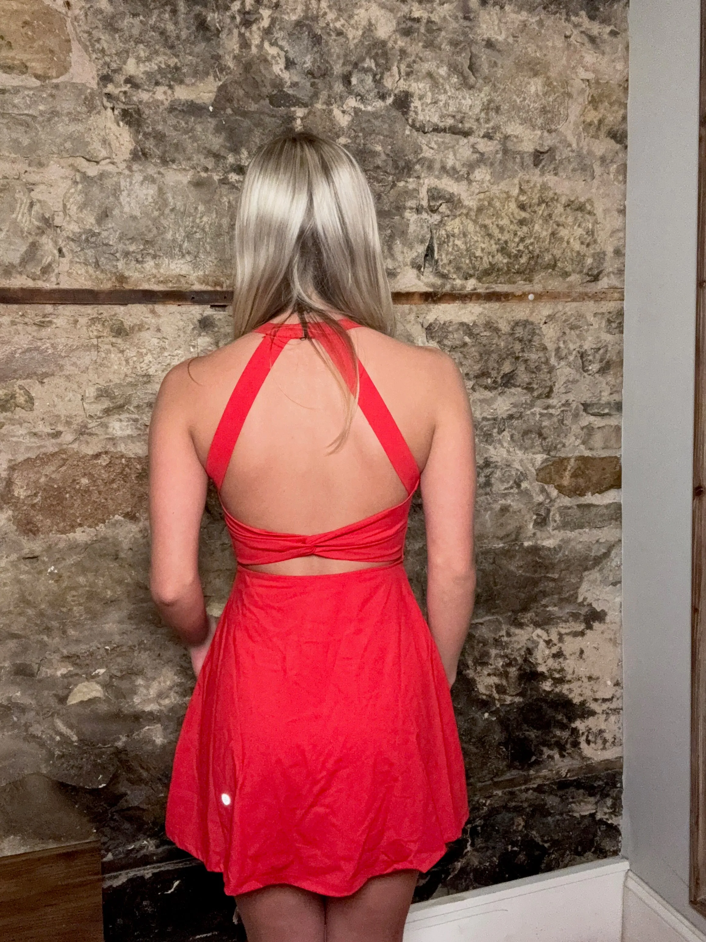 Backless Twisted Active Dress