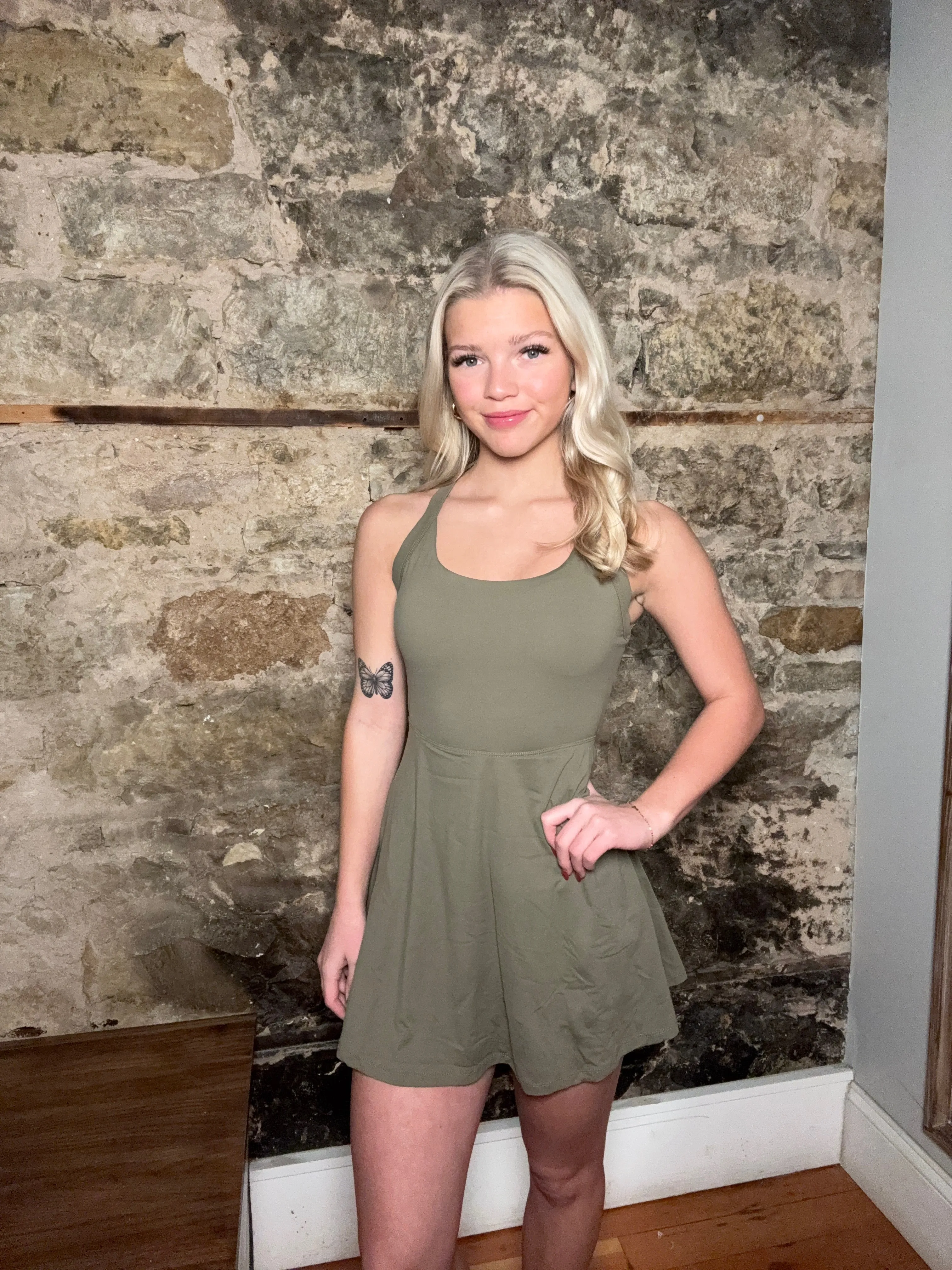 Backless Twisted Active Dress
