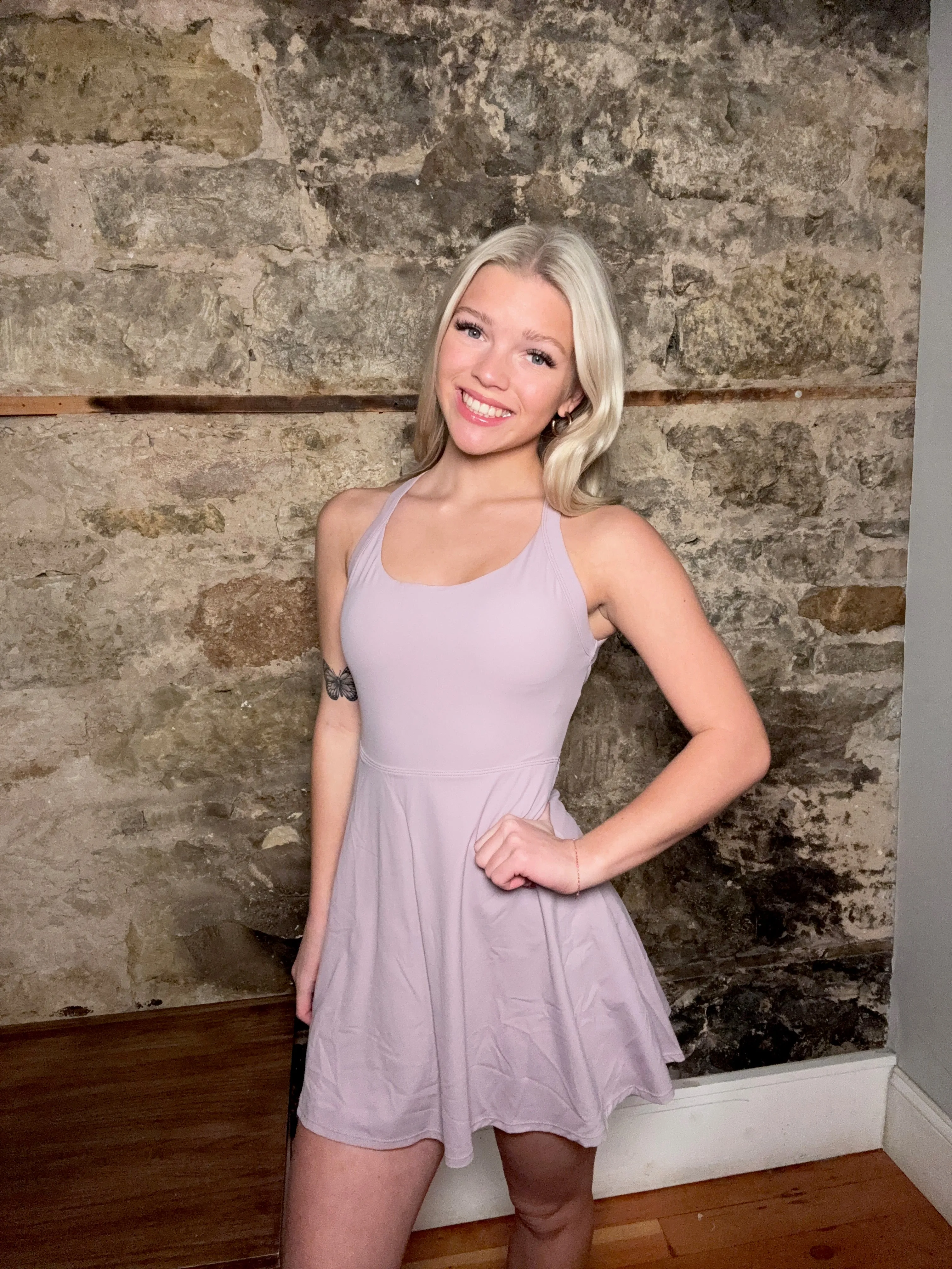 Backless Twisted Active Dress