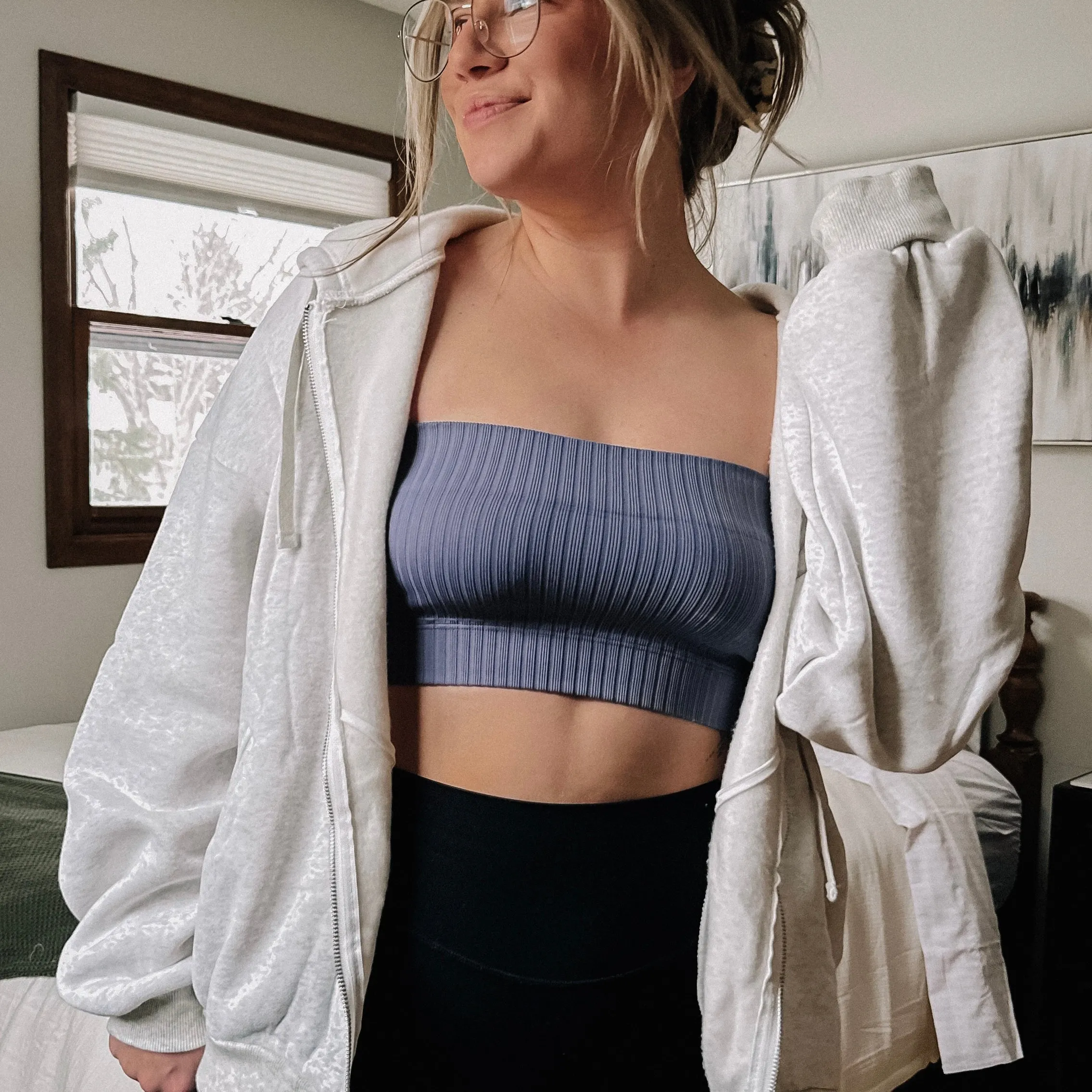 Bandeau Top - Blue Shadow