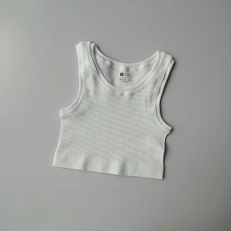 Basic White Sports Bra