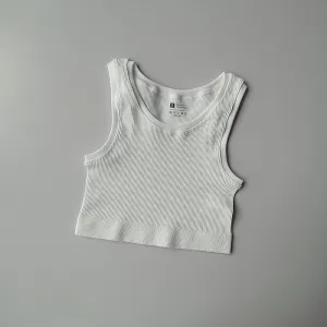 Basic White Sports Bra