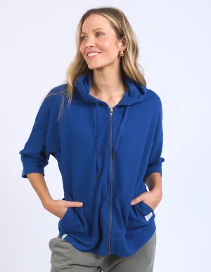 BEACH ZIP HOODIE || CHINA BLUE