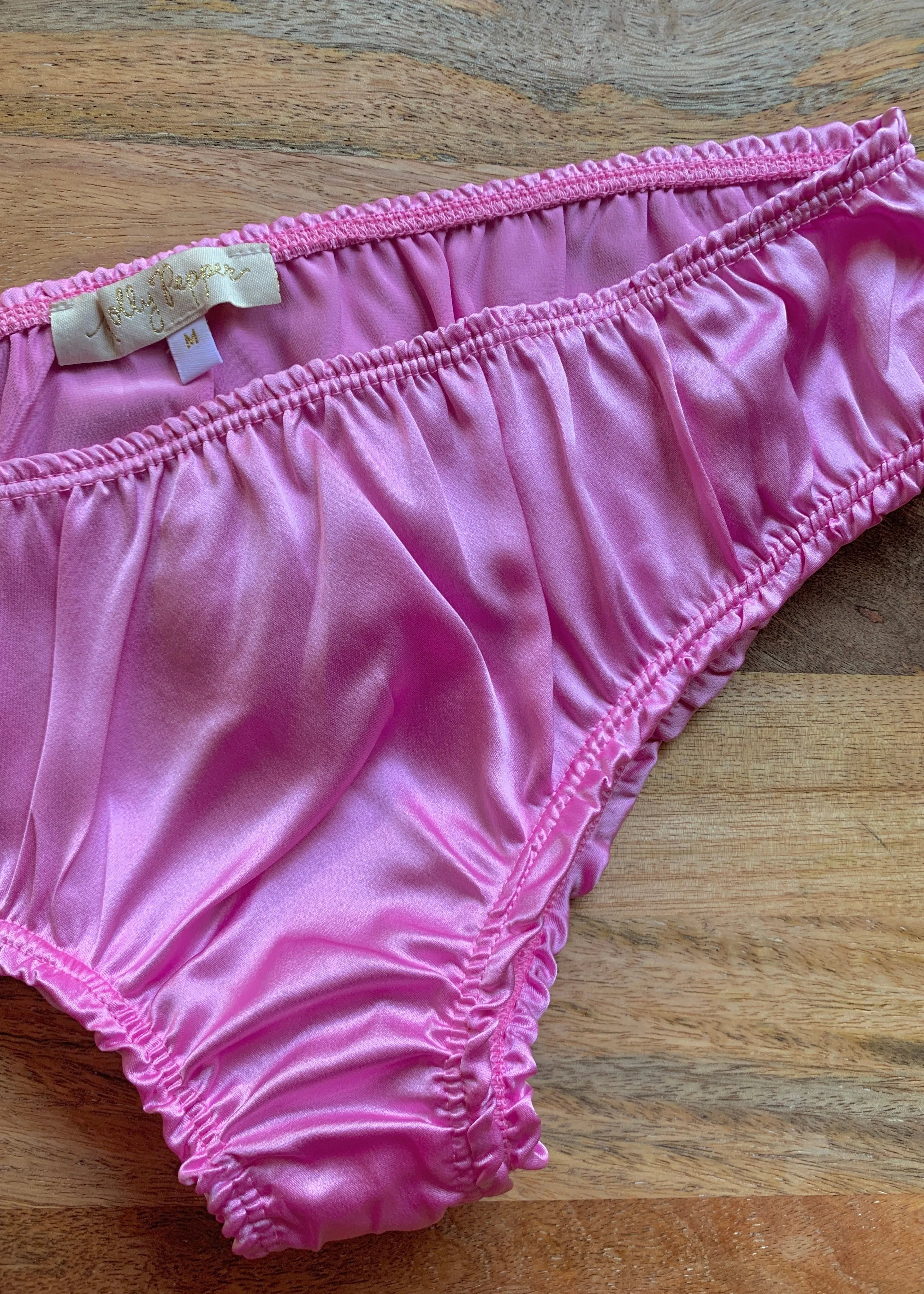BELLA Panties in PINK Silk