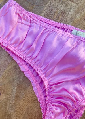 BELLA Panties in PINK Silk