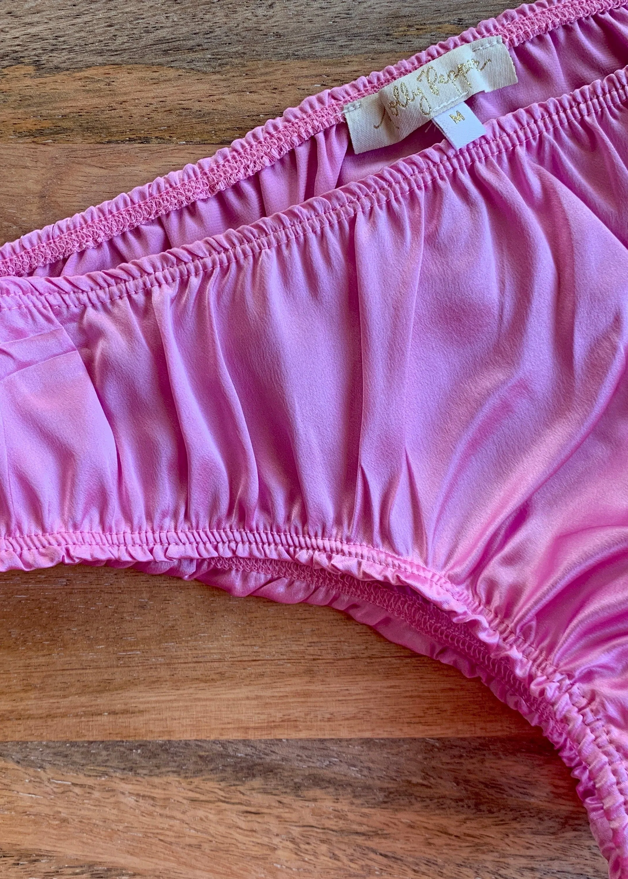 BELLA Panties in PINK Silk