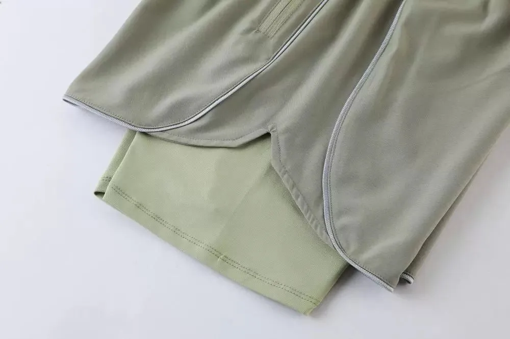 Belt Lining With Inner Tape Workout Shorts
