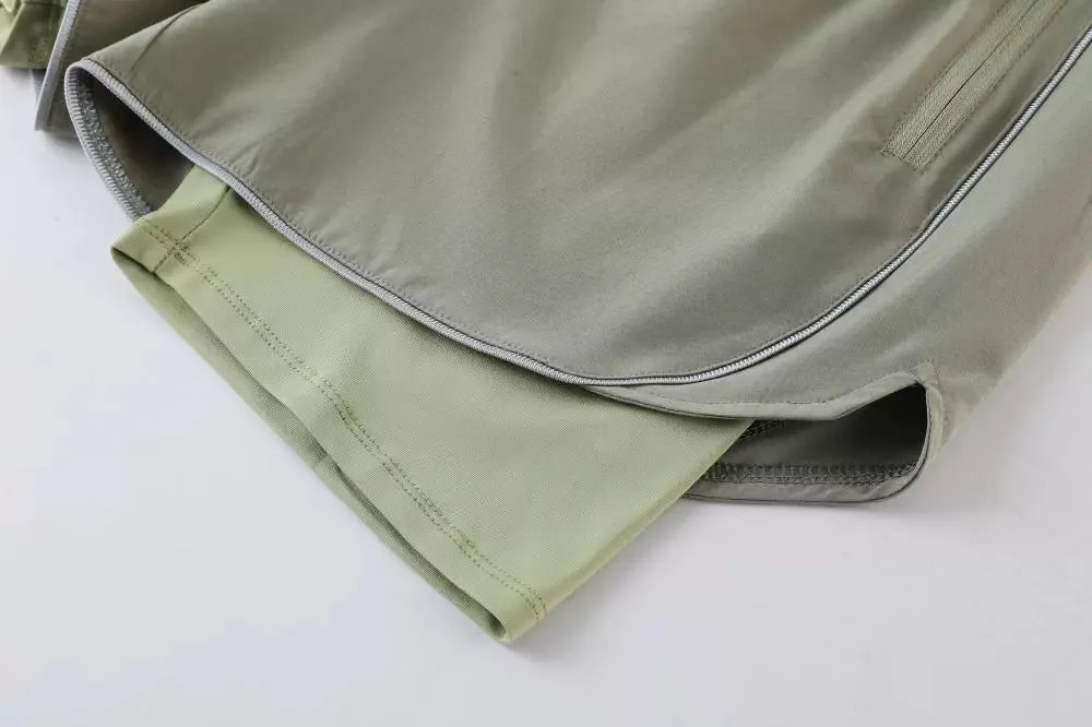 Belt Lining With Inner Tape Workout Shorts