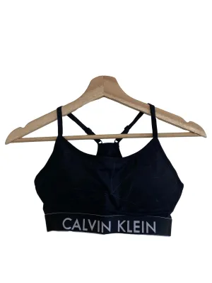 Black Abstract Sports Bra