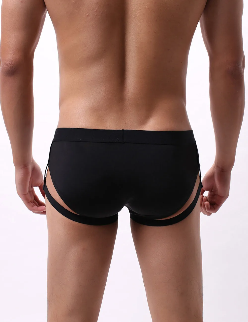 Black & Blue & White Ice Silk Strappy Sexy Men's Egypt Underwear