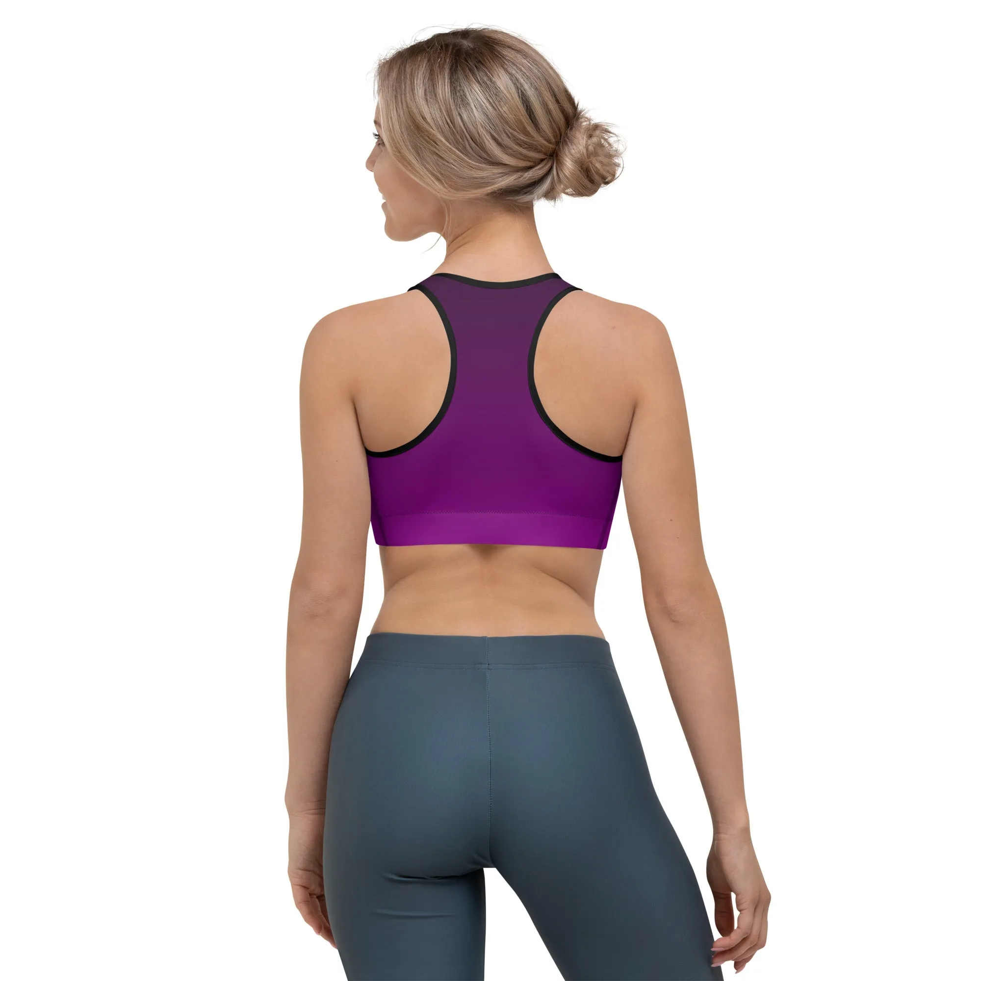 Black and Purple Ombre Sports bra