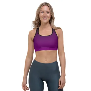 Black and Purple Ombre Sports bra